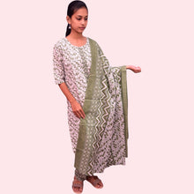 Womens Stylish Cotton Salwar Pant Dupatta Set