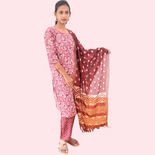 Cotton Capsule Set With Dupatta