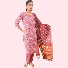 Cotton Capsule Set With Dupatta