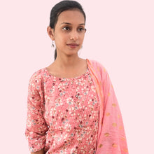 Cotton Capsule Set With Dupatta